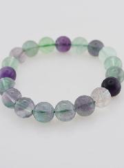 Pulsera de Piedra Natural de Fluorita AB - 10 mm