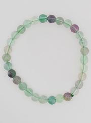 Pulsera de Piedra Natural de Fluorita AB - 6 mm