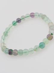 Pulsera de Piedra Natural de Fluorita AB - 6 mm
