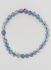 Pulsera de Piedra Natural de Fluorita Azul AA - 6 mm