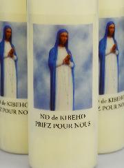 3 velas de novena a Nuestra Señora de Kibeho