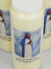 3 velas de novena a Nuestra Señora de Kibeho