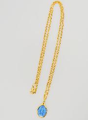Medalla Milagrosa Azul y Cadena de 45 cm