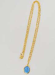 Cadena de collar religiosa y medalla milagrosa