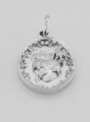 Medalla de Plata del Sagrado Corazón de San José - 19 mm