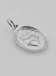 Medalla de Plata del Sagrado Corazón de Jesús - 19 mm