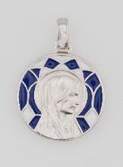 Medalla de la Virgen María y Lourdes de Doble Cara - 18 mm