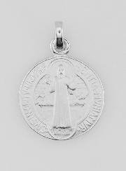 Medalla de San Benito en Plata - 16 mm