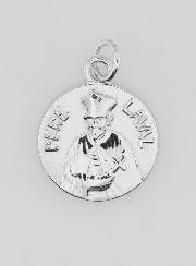 Medalla Padre Lavalde en Plata - 18 mm