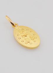 Medalla Milagrosa bañada en oro sobre base de plata - 13 mm