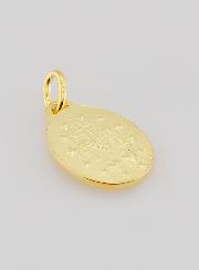 Medalla Milagrosa bañada en oro sobre base de plata - 16mm