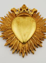 Ex voto Mural Corazón Coronado - 18 cm