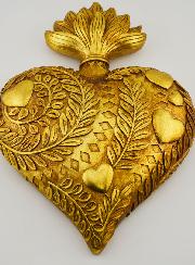 Ex voto Mural Corazón Adornado - 28 cm