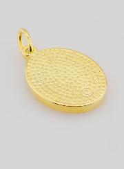 Medalla Sagrado Corazón de San José bañada en oro - 19 mm
