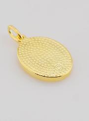 Medalla Inmaculado Corazón de María bañada en oro - 19 mm