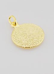 Medalla bañada en oro de Santa Rita - 18 mm