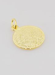 Medalla de San Miguel Arcángel bañada en oro - 18 mm