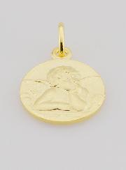 Medalla bañada en oro de 16 mm - Ángel Rafael