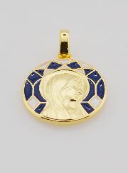 Medalla de la Virgen María y Lourdes de doble cara - 18 mm