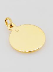 Medalla de San Cristóbal bañada en oro - 18 mm