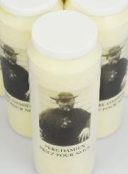 Juego de 6 velas de novena al Padre San Damián