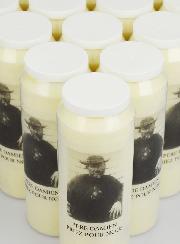 Juego de 20 velas de novena al Padre San Damián