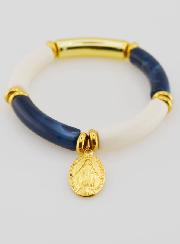 Pulsera religiosa Medalla Milagrosa - Azul marino