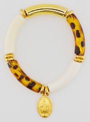 Pulsera religiosa Medalla Milagrosa - Leopardo