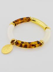 Pulsera religiosa Medalla Milagrosa - Leopardo