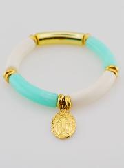 Pulsera religiosa Medalla Milagrosa - Turquesa