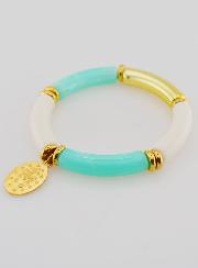 Pulsera religiosa Medalla Milagrosa - Turquesa