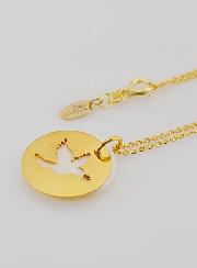 Collar Espíritu Santo - Chapado en Oro y Nácar