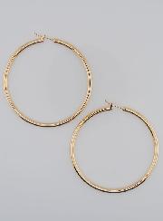Pendientes de aro tubulares de 3 mm chapados en oro - 60 mm