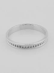 Anillo de bodas de plata de ley rodiada - Talla 54