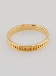 Anillo de bodas chapado en oro - Talla 54