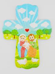 Cruz Infantil Colgante - Sagrada Familia