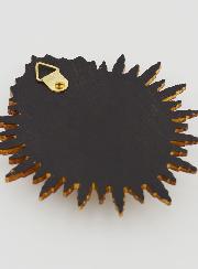 Mural Ex Voto Corazón Radiante 11cm - Dorado