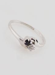 Anillo de Plata y Circonitas - Talla 54