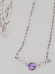 Collar en Plata 925 y Amatista 40-45cm