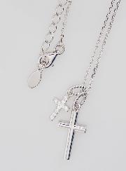 Collar religioso con colgantes de cruz - Plata 925