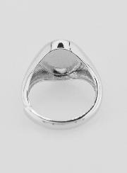 Anillo de sello de plata de la Virgen Milagrosa - Talla 46-52