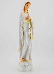 Estatua de Nuestra Señora de Lourdes Policromada - 30 cm