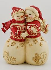 Pareja de muñecos de nieve - Jim Shore