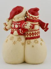 Pareja de muñecos de nieve - Jim Shore