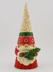 Elfo navideño y acebo - Jim Shore