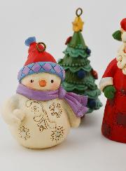 4 adornos navideños colgantes - Jim Shore