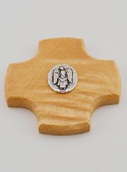 Cruz de Madera de Arce - Ángel de la Guarda