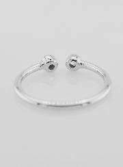 Anillo Abierto en Plata y Circonitas – T58