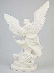 Estatua de San Miguel Arcángel en resina fosforescente - 30 cm