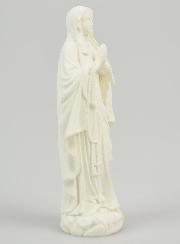 Estatua de Nuestra Señora de Lourdes en resina fosforescente - 12 cm